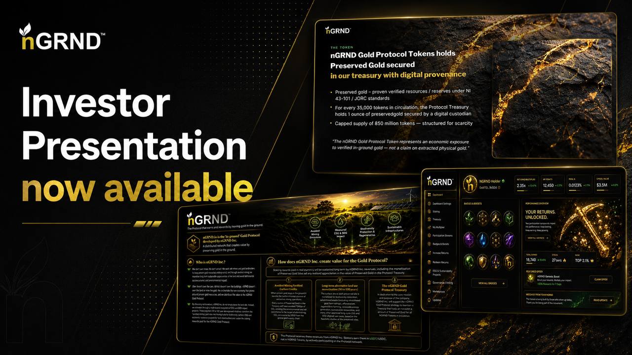 nGRND Gold Protocol presentation deck